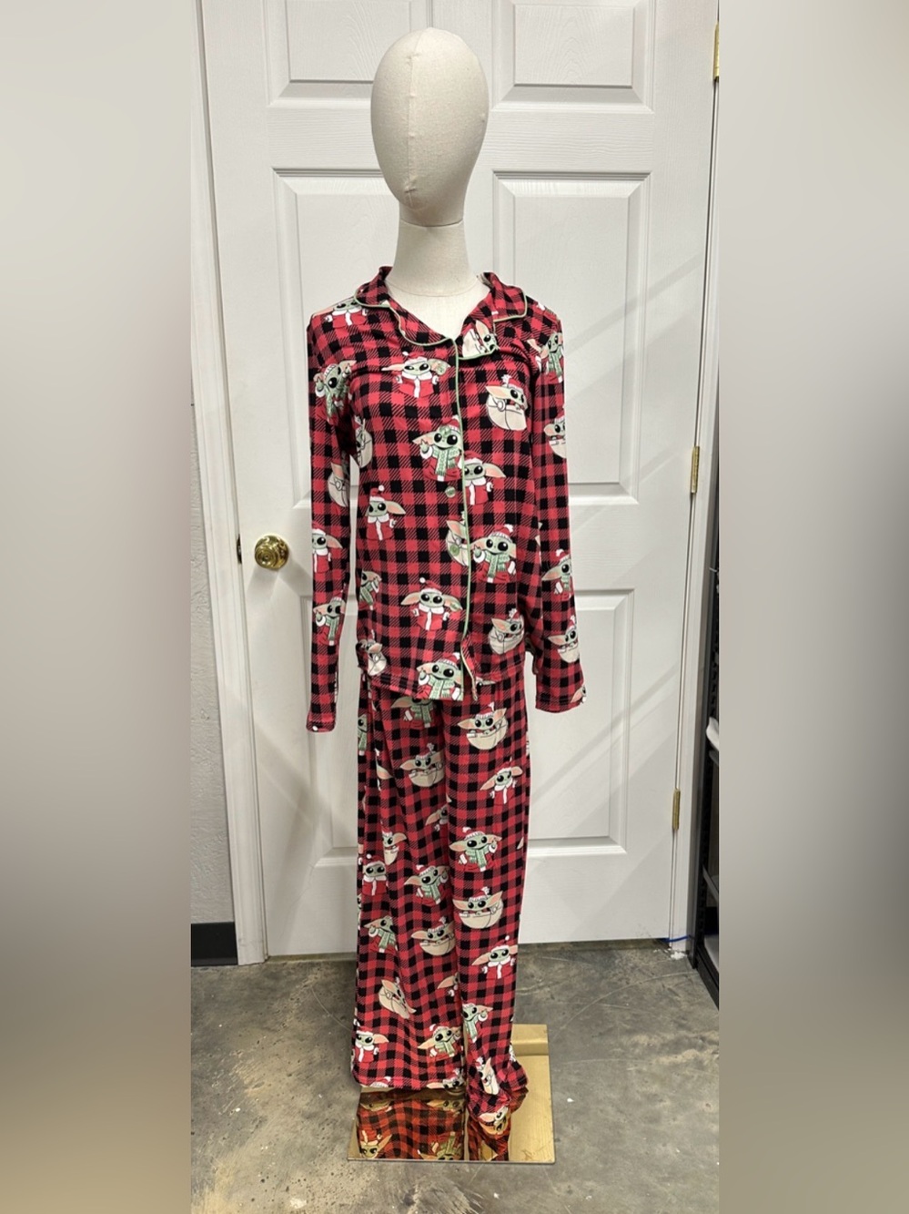 Star Wars Black and Red Checkered Pajama set